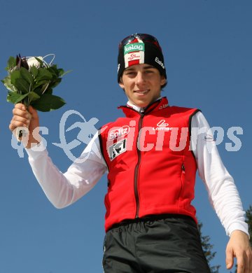 Nordische Kombination. Juniorenweltmeisterschaft Teambewerb in Tarvis. Juniorenweltmeister Tomaz Druml ?sterreich. Tarvis, 16.3.2007. 
Foto: Kuess
---
pressefotos, pressefotografie, kuess, qs, qspictures, sport, bild, bilder, bilddatenbank