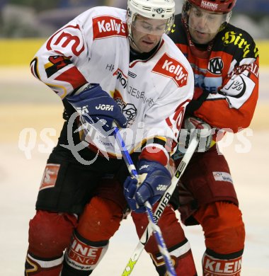 Eishockey Bundesliga. KAC gegen Jesenice. Ricard Persson (KAC), Tomaz Razingar (Jesenice). Klagenfurt, am 4.3.2007.
Foto: Kuess
---
pressefotos, pressefotografie, kuess, qs, qspictures, sport, bild, bilder, bilddatenbank