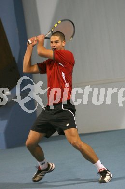 Tennis. K?rntner Hallenmeisterschaft. K?rntner Vizemeister Bertram Steinberger  (Strassburg) . Klagenfurt, am 4.1.2007.
Foto: Pewopixx/Kuess
---
pressefotos, pressefotografie, kuess, qs, qspictures, sport, bild, bilder, bilddatenbank