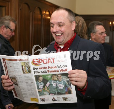 Pressekonferenz, Pr?sentation Eishockeyleistungszentrum.
Herbert P?ck. Klagenfurt, 11. 1. 2007
Foto: Powerpixx/Kuess
---
pressefotos, pressefotografie, kuess, qs, qspictures, sport, bild, bilder, bilddatenbank