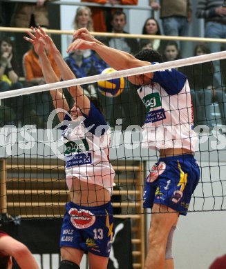 Volleyball Cup Final Four. SK Aich/Dob gegen Hartberg. Lippitsch Hanno, Aschmann Kurt (SK Aich/Dob). Klagenfurt, am 26.2.2007.
Foto: Kuess
---
pressefotos, pressefotografie, kuess, qs, qspictures, sport, bild, bilder, bilddatenbank