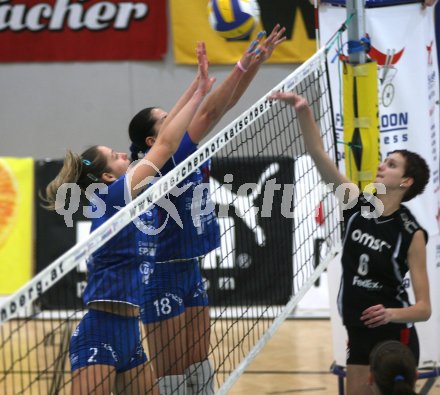 Volleyball Damen MEVZA. ATSC Wildcats gegen Senica. Ana Mijatovic, Kerstin Pichler (Wildcats). Klagenfurt, am 15.12.2006.
Foto:qspictures/Kuess
---
pressefotos, pressefotografie, kuess, qs, qspictures, sport, bild, bilder, bilddatenbank