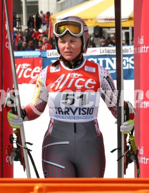 Tarvis. Ski  Weltcup Damen. Abfahrtstraining. Berger Silvia (?). Tarvis am 1.3.2007
Foto: Kuess
---
pressefotos, pressefotografie, kuess, qs, qspictures, sport, bild, bilder, bilddatenbank