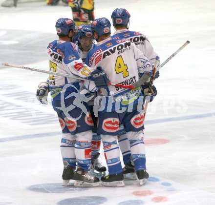  Eishockey Bundesliga. VSV gegen Vienna Capitals. Torjubel VSV. Villach, am 24.9.2006.

---
pressefotos, pressefotografie, kuess, qs, qspictures, sport, bild, bilder, bilddatenbank