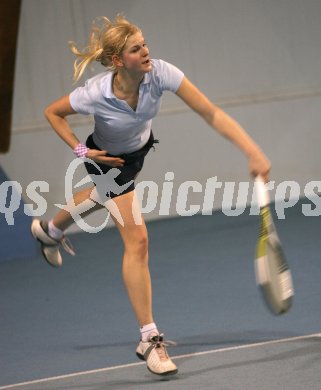 Tennis. K?rntner Hallenmeisterschaft. Vizemeisterin Lisa Schoppitsch (UNION Klagenfurt). Klagenfurt, am 4.1.2007.
Foto: Pewopixx/Kuess
---
pressefotos, pressefotografie, kuess, qs, qspictures, sport, bild, bilder, bilddatenbank