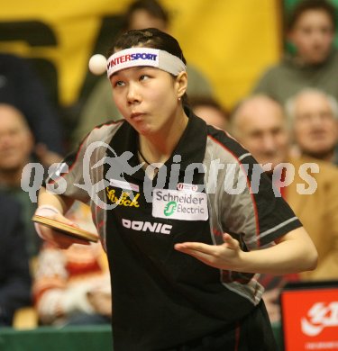 Tischtennis. Damen EM Qualifikationsspiel ?sterreich gegen Slowenien. LI Qiangbing 
Bleiburg, am 11.1.2007.
Foto: Powerpixx/Kuess
---
pressefotos, pressefotografie, kuess, qs, qspictures, sport, bild, bilder, bilddatenbank