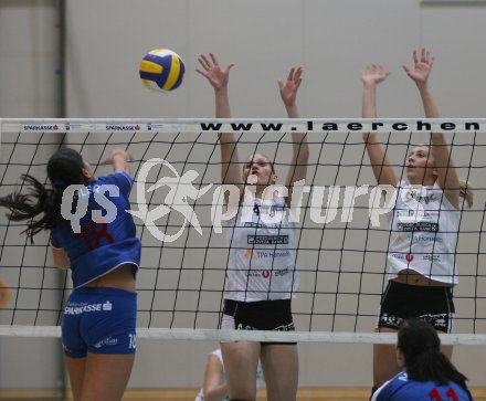 Volleyball Bundesliga. Cup. ATSC Wildcats gegen AVC Klagenfurt. Kerstin Pichler (ATSC), Mira Trampusch, Kristina Thurner (AVC). Klagenfurt, am 3.12.2006.
Foto: Kuess
---
pressefotos, pressefotografie, kuess, qs, qspictures, sport, bild, bilder, bilddatenbank