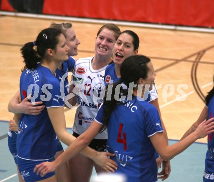 Volleyball Damen MEVZA. ATSC Wildcats gegen Senica. Jubel (Wildcats). Klagenfurt, am 15.12.2006.
Foto:qspictures/Kuess
---
pressefotos, pressefotografie, kuess, qs, qspictures, sport, bild, bilder, bilddatenbank