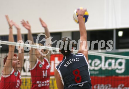 Volleyball Bundesliga. ATSC Wildcats. Patrycia Krenc beim Smash. 
---
pressefotos, pressefotografie, kuess, qs, qspictures, sport, bild, bilder, bilddatenbank