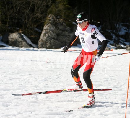 Nordische Kombination. Juniorenweltmeisterschaft. Tomaz Druml (?sterreich). Tarvis, am 14.3.2007. 
Foto: Kuess
---
pressefotos, pressefotografie, kuess, qs, qspictures, sport, bild, bilder, bilddatenbank