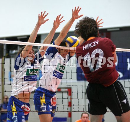 Volleyball Cup Final Four. SK Aich/Dob gegen Hartberg.  Aschmann Kurt, Bl?mel Christoph (SK Aich/Dob). Klagenfurt, am 26.2.2007.
Foto: Kuess
---
pressefotos, pressefotografie, kuess, qs, qspictures, sport, bild, bilder, bilddatenbank