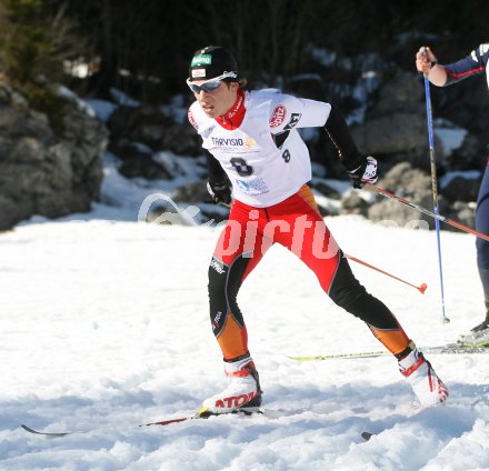 Nordische Kombination. Juniorenweltmeisterschaft. Tomaz Druml (?sterreich). Tarvis, am 14.3.2007. 
Foto: Kuess
---
pressefotos, pressefotografie, kuess, qs, qspictures, sport, bild, bilder, bilddatenbank