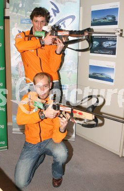 Pressekonferenz Biathlon, Nordische Kombination. Fritz Pinter, Daniel Mesotitsch. Klagenfurt, am 16.1.2007.
Foto: Kuess
---
pressefotos, pressefotografie, kuess, qs, qspictures, sport, bild, bilder, bilddatenbank