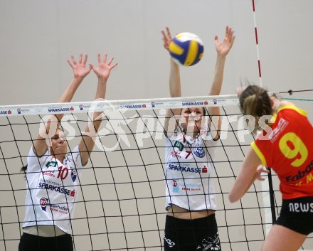 Volleyball Bundesliga Damen. ATSC Wildcats gegen Linz. Mojca Dolinar, Marina Novosel (Wildcats). Klagenfurt, am 17.3.2007.
Foto: Kuess
---
pressefotos, pressefotografie, kuess, qs, qspictures, sport, bild, bilder, bilddatenbank