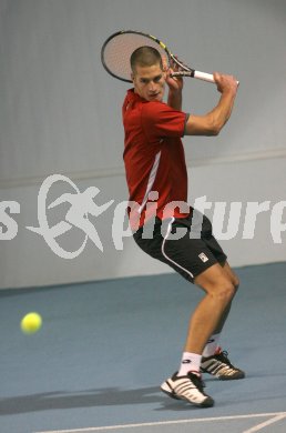 Tennis. K?rntner Hallenmeisterschaft. K?rntner Vizemeister Bertram Steinberger  (Strassburg) . Klagenfurt, am 4.1.2007.
Foto: Pewopixx/Kuess
---
pressefotos, pressefotografie, kuess, qs, qspictures, sport, bild, bilder, bilddatenbank