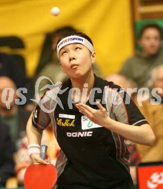 Tischtennis. Damen EM Qualifikationsspiel ?sterreich gegen Slowenien. LI Qiangbing 
Bleiburg, am 11.1.2007.
Foto: Powerpixx/Kuess
---
pressefotos, pressefotografie, kuess, qs, qspictures, sport, bild, bilder, bilddatenbank