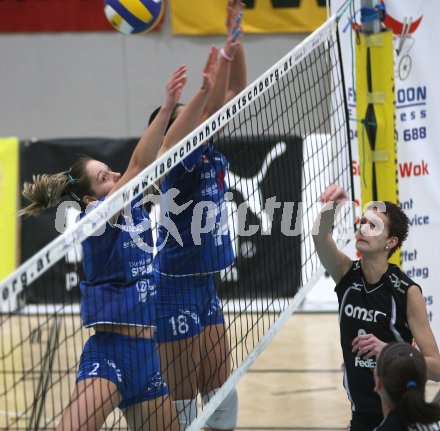 Volleyball Damen MEVZA. ATSC Wildcats gegen Senica. Ana Mijatovic, Kerstin Pichler (Wildcats). Klagenfurt, am 15.12.2006.
Foto:qspictures/Kuess
---
pressefotos, pressefotografie, kuess, qs, qspictures, sport, bild, bilder, bilddatenbank