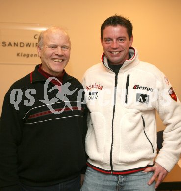 Pressekonferenz Damen Schispringen Kontinentalcup.  Paul Ganzenhuber, Janko Zwitter (Damen Schisprungnationaltrainer). Klagenfurt, am 12.1.2007.
Foto: Powerpixx/Kuess
---
pressefotos, pressefotografie, kuess, qs, qspictures, sport, bild, bilder, bilddatenbank