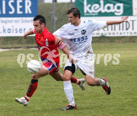 Fussball Regionalliga. Spittal gegen SAK. Daniel Gatternig (Spittal), Philipp Weissenberger (SAK). Spittal, am, 31.3.2007.
Foto: Kuess
---
pressefotos, pressefotografie, kuess, qs, qspictures, sport, bild, bilder, bilddatenbank