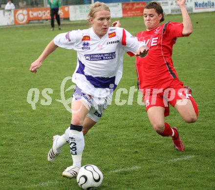 Fussball Regionalliga. SAK gegen Perg. Alexander Lessnigg (SAK), Jiri Lenko (Perg). Klagenfurt, am 16.5.2007.
Foto: Kuess
---
pressefotos, pressefotografie, kuess, qs, qspictures, sport, bild, bilder, bilddatenbank