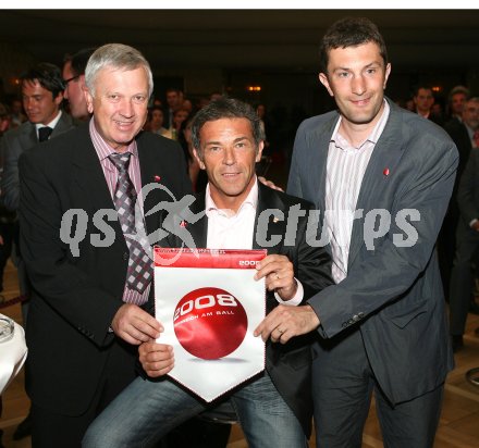 Euro 2008. Thomas Partl,  Landeshauptmann J?rg Haider, Walter Kogler. Klagenfurt, am 17.4.2007.
Foto: Kuess
---
pressefotos, pressefotografie, kuess, qs, qspictures, sport, bild, bilder, bilddatenbank