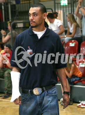 Basketball Bundesliga. W?rthersee Piraten gegen WBC Wels. Anthony Shavies (Piraten). Klagenfurt, am 29.4.2007.
Foto: Kuess
---
pressefotos, pressefotografie, kuess, qs, qspictures, sport, bild, bilder, bilddatenbank