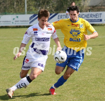 Fussball Regionalliga. SAK gegen SV Allerheiligen. Tomaz Kreutz (SAK), Stefan Z?hrer (Allerheiligen). Klagenfurt, am 7.4.2007.
Foto: Kuess
---
pressefotos, pressefotografie, kuess, qs, qspictures, sport, bild, bilder, bilddatenbank