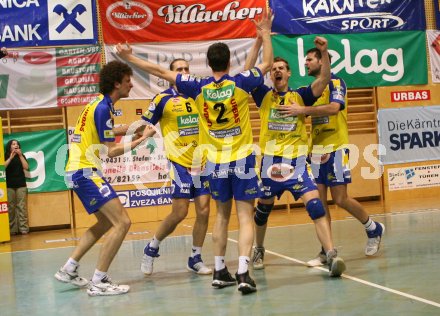 Volleyball Bundesliga. Aich/Dob gegen HYPO VBK.Jubel Aich/Dob. Bleiburg, 22.3.2007.
Foto: Kuess
---
pressefotos, pressefotografie, kuess, qs, qspictures, sport, bild, bilder, bilddatenbank