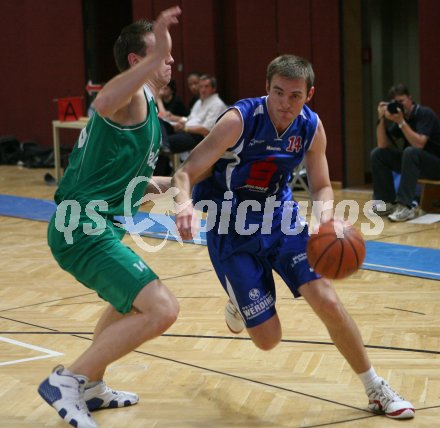 Basketball K?rntner Liga. W?rthersee Piraten gegen Feldkirchen. Kunovjanek (Piraten), Samar (Feldkirchen). Klagenfurt, am 12.5.2007.
Foto: Kuess 
---
pressefotos, pressefotografie, kuess, qs, qspictures, sport, bild, bilder, bilddatenbank