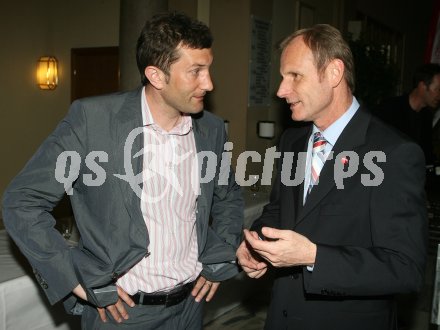 Fussball. Euro 2008. ?sterreich am Ball.  Walter Kogler, Heinz Palmel. Klagenfurt, am 17.4.2007.
Foto: Kuess
---
pressefotos, pressefotografie, kuess, qs, qspictures, sport, bild, bilder, bilddatenbank