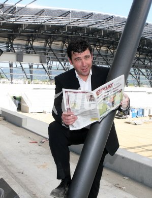 Pressekonferenz FCK neu.  Mario Canori. Klagenfurt, am 21.4.2007.
Foto: Kuess 
---
pressefotos, pressefotografie, kuess, qs, qspictures, sport, bild, bilder, bilddatenbank