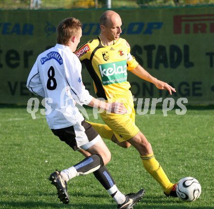 Fu?ball. Regionalliga Mitte. FCK/Welzenegg Amateure gegen SK Sturm Graz Amateure. Slobodan Grubor (FCK), Jakob Jantscher (Graz). Klagenfurt, 14.4.2007.
Foto: Kuess
---
pressefotos, pressefotografie, kuess, qs, qspictures, sport, bild, bilder, bilddatenbank