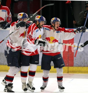 Eishockey Bundesliga. Red Bull Salzburg gegen VSV.Torjubel Salzburg. Salzburg, am 5.4.2007.
Foto: Kuess
---
pressefotos, pressefotografie, kuess, qs, qspictures, sport, bild, bilder, bilddatenbank