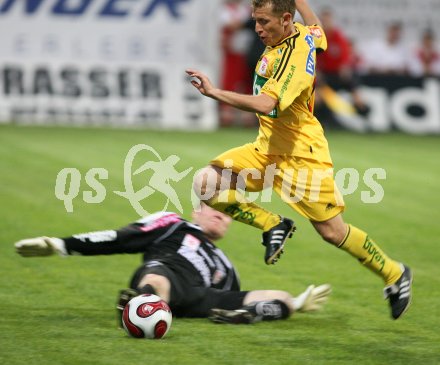 Fussball. Red Zac Liga. FC K?rnten gegen Kapfenberg. Juan Carlos Zuleta (FCK). Klagenfurt, am 27.4.2007.
Foto: Kuess 
---
pressefotos, pressefotografie, kuess, qs, qspictures, sport, bild, bilder, bilddatenbank