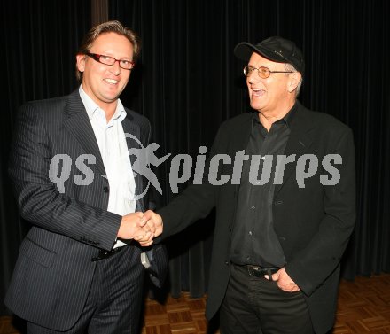 Fussball Bundesliga. FC Superfund Pasching Generalversammlung.  Michael Heiden und Franz Grad. Pasching, am 10.5.2007.
Foto: Kuess
---
pressefotos, pressefotografie, kuess, qs, qspictures, sport, bild, bilder, bilddatenbank