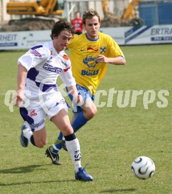 Fussball Regionalliga. SAK gegen SV Allerheiligen. Grega Triplat (SAK), Andreas Kasch (Allerheiligen). Klagenfurt, am 7.4.2007.
Foto: Kuess
---
pressefotos, pressefotografie, kuess, qs, qspictures, sport, bild, bilder, bilddatenbank