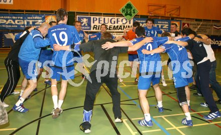 Handball Bundesliga. SC Ferlach gegen Korneuburg. Jubel Ferlach. Ferlach, am 5.5.2007.
Foto: Kuess
---
pressefotos, pressefotografie, kuess, qs, qspictures, sport, bild, bilder, bilddatenbank