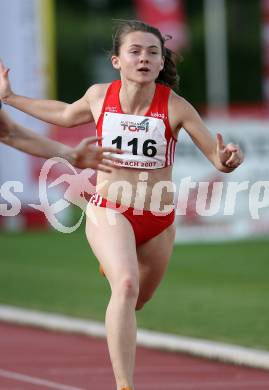 Leichtathletik. Top 4 Meeting in Villach. 100 Meter Frauen. Lisa Holzfeind (Oesterreich). Villach, am 16.6.2007.
Foto: Kuess
---
pressefotos, pressefotografie, kuess, qs, qspictures, sport, bild, bilder, bilddatenbank