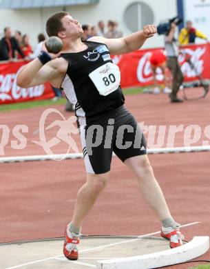 Leichtathletik. Top 4 Meeting. Kugelstossen. Christian Pirmann (Oesterreich). Villach, am 16.6.2007.
Foto: Kuess
---
pressefotos, pressefotografie, kuess, qs, qspictures, sport, bild, bilder, bilddatenbank