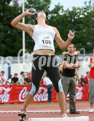 Leichtathletik. Top 4 Meeting in Villach. Kugelstossen. Veronika Watzek (Oesterreich). Villach, am 16.6.2007.
Foto: Kuess
---
pressefotos, pressefotografie, kuess, qs, qspictures, sport, bild, bilder, bilddatenbank