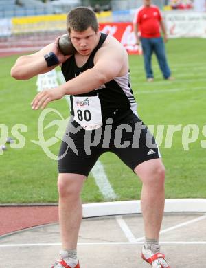 Leichtathletik. Top 4 Meeting in Villach. Kugelstossen. Christian Pirmann (Oesterreich). Villach, am 16.6.2007.
Foto: Kuess
---
pressefotos, pressefotografie, kuess, qs, qspictures, sport, bild, bilder, bilddatenbank