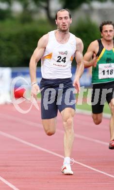 Leichtathletik. Top 4 Meeting in Villach. 100 Meter Herren. Jan Zumer (Slowenien). Villach, am 16.6.2007.
Foto: Kuess
---
pressefotos, pressefotografie, kuess, qs, qspictures, sport, bild, bilder, bilddatenbank