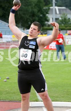 Leichtathletik. Top 4 Meeting in Villach. Kugelstossen. Christian Pirmann (Oesterreich). Villach, am 16.6.2007.
Foto: Kuess
---
pressefotos, pressefotografie, kuess, qs, qspictures, sport, bild, bilder, bilddatenbank