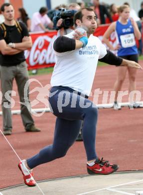 Leichtathletik. Top 4 Meeting. Kugelstossen. Nedzad Mulabegovic (Slowenien). Villach, am 16.6.2007.
Foto: Kuess
---
pressefotos, pressefotografie, kuess, qs, qspictures, sport, bild, bilder, bilddatenbank