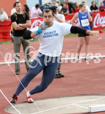 Leichtathletik. Top 4 Meeting. Kugelstossen. Nedzad Mulabegovic (Slowenien). Villach, am 16.6.2007.
Foto: Kuess
---
pressefotos, pressefotografie, kuess, qs, qspictures, sport, bild, bilder, bilddatenbank