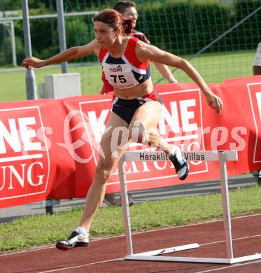 Leichtathletik. Top 4 Meeting in Villach. 400 Meter Huerden Frauen. Magdalena Kulnik (Oesterreich). Villach, am 16.6.2007.
Foto: Kuess
---
pressefotos, pressefotografie, kuess, qs, qspictures, sport, bild, bilder, bilddatenbank