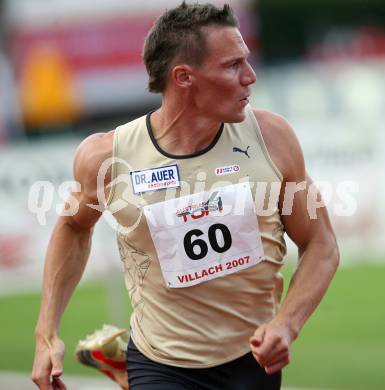 Leichtathletik. Top 4 Meeting in Villach. 110 Meter Hürden. Elmar Lichtenegger (Oesterreich). Villach, am 16.6.2007.
Foto: Kuess
---
pressefotos, pressefotografie, kuess, qs, qspictures, sport, bild, bilder, bilddatenbank