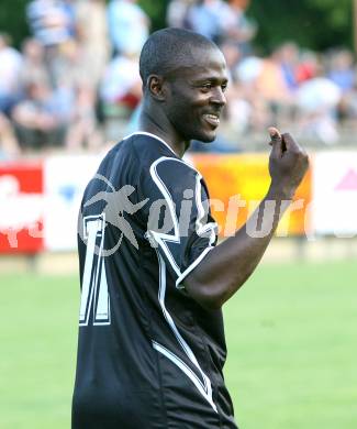 Fussball. Feldkirchen gegen SK Austria Kaernten.  Thiery Fidjeu - Tazemeta (Austria). Feldkirchen, am 19.6.2007.
Foto: Kuess
---
pressefotos, pressefotografie, kuess, qs, qspictures, sport, bild, bilder, bilddatenbank