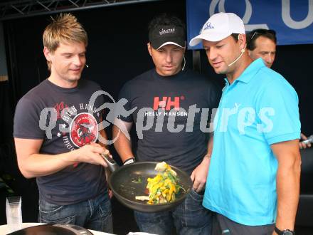 Schi Alpin. Stefan Eberharter auf Promotion Tour für den UNIQA VitalClub. Reinhard Karl Ueblacker, Christian Mayer, Stefan Eberharter.
Klagenfurt, 15.6.2007



---
pressefotos, pressefotografie, kuess, qs, qspictures, sport, bild, bilder, bilddatenbank