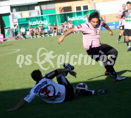 Fussball. Euro, EM 2008. Oesterreich am Ball. Testspiel FCK gegen US Palermo. Mario Steiner (FCK), Fabrizio Miccoli (Palermo). Klagenfurt, am 25.7.2007.
Foto: Kuess
---
pressefotos, pressefotografie, kuess, qs, qspictures, sport, bild, bilder, bilddatenbank